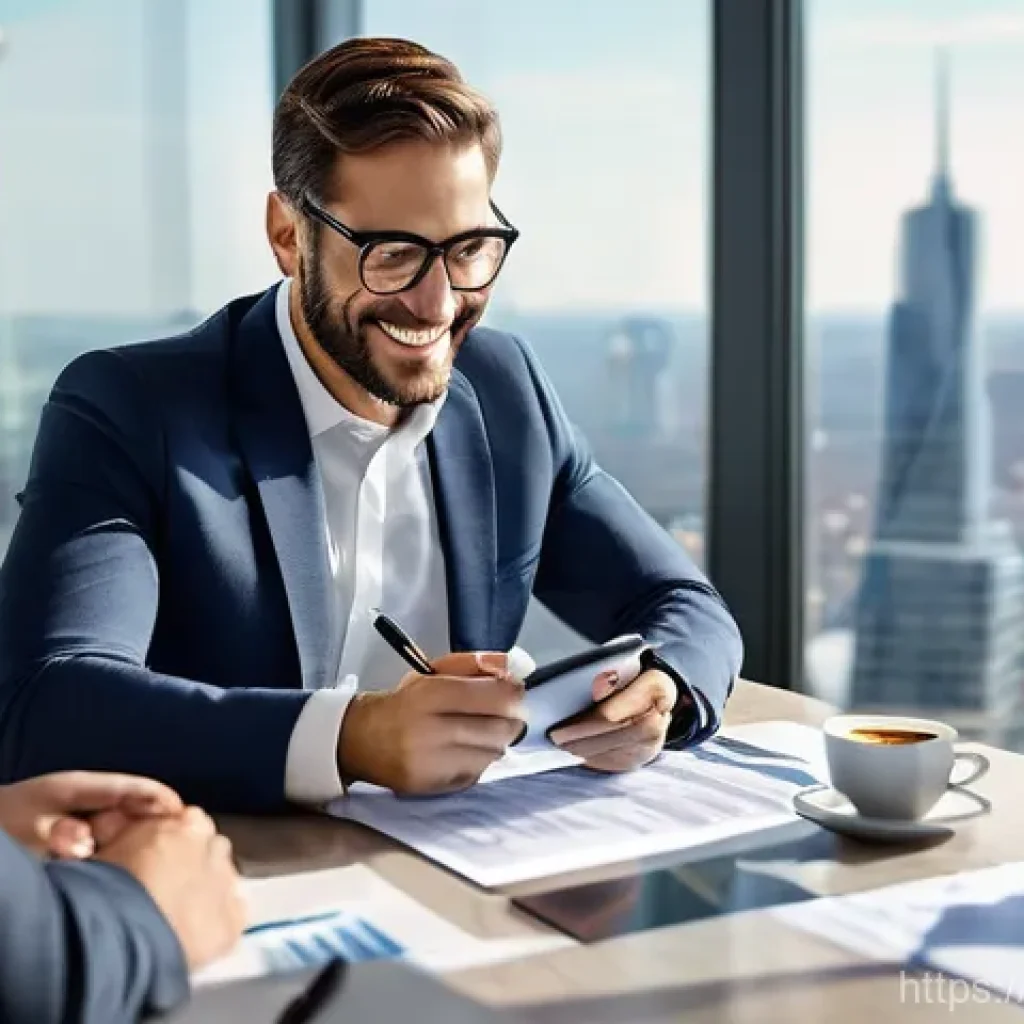 AFP 자격증 취득 후의 커리어 변화 - **Prompt 1: Building Trust and Expertise in Financial Planning**
    "A male financial advisor, in h...