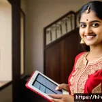 자산관리사 업무와 재테크의 차이 - **Prompt:** A young Indian woman in her early 20s, smiling confidently. She is wearing a traditional...