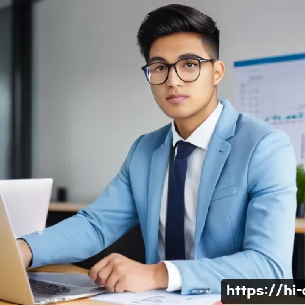 AFP 자격증 공부와 병행 가능한 직업 - **Prompt:** A young, diverse male student in his early twenties, dressed in a smart business casual ...