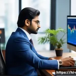 자산관리사 직무에서 성장하는 방법 - A professional Indian financial asset manager analyzing dynamic stock market trends on multiple high...